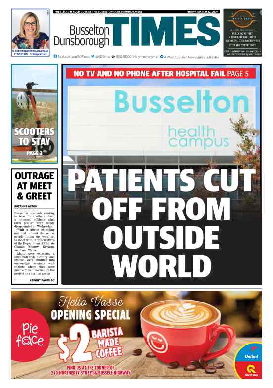 Busselton Dunsborough Times digital newspaper landing page