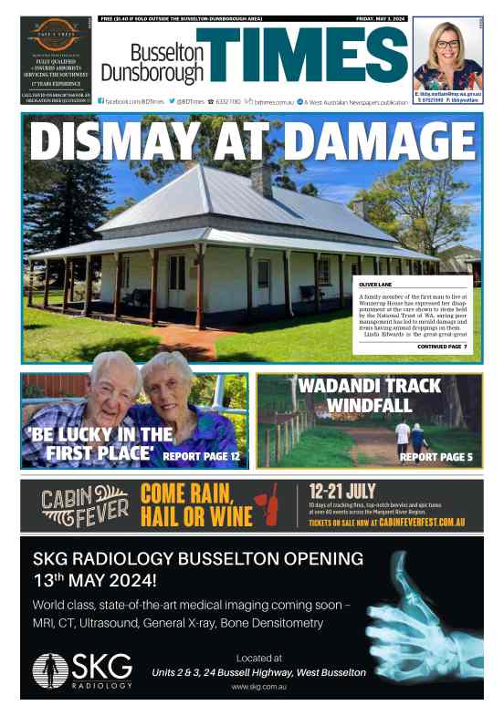 Busselton Dunsborough Times - Friday, 03 May 2024 edition